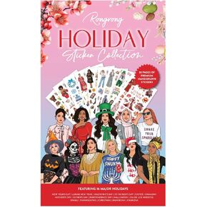 Rongrong Events of The Year Planner Sticker Book – 32 Pages of Holiday & Cultural Celebration Stickers – Global Festivals & Traditions for Planners, Journals, Scrapbooks, Teachers & Classrooms