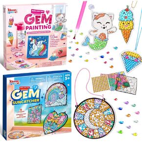 Klever Kits GEM Art Window Art Making Kits Gem Grea Craft Antives for Kids