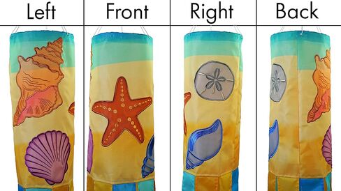 في Breeze Seashell Windsock بحجم 40 بوصة ، Windsock الشاطئ الخارجي ، 5196 in Kuwait