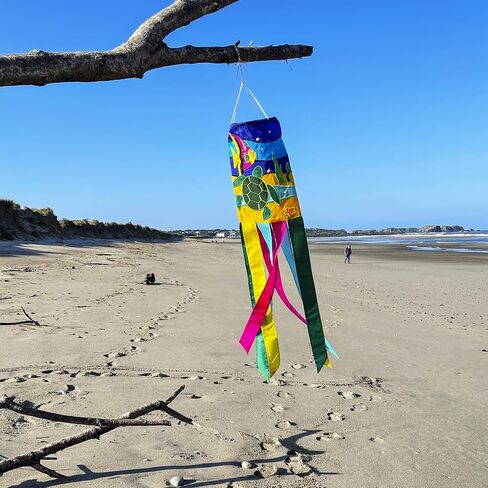 في Breeze Seashell Windsock بحجم 40 بوصة ، Windsock الشاطئ الخارجي ، 5196 in Kuwait