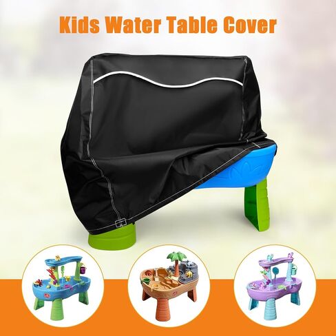 Kids Water Table Cover for Step 2 Rain Showers Splash Pond Water Table, Outdoor Waterproof Anti-UV Kids Water Play Table Cover (Pink) in Saudi Arabia