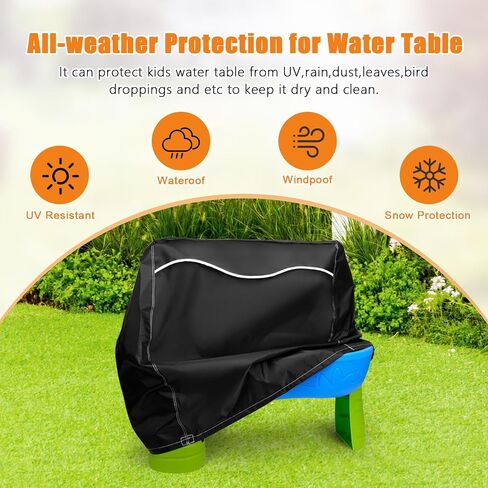 Kids Water Table Cover for Step 2 Rain Showers Splash Pond Water Table, Outdoor Waterproof Anti-UV Kids Water Play Table Cover (Pink) in Saudi Arabia