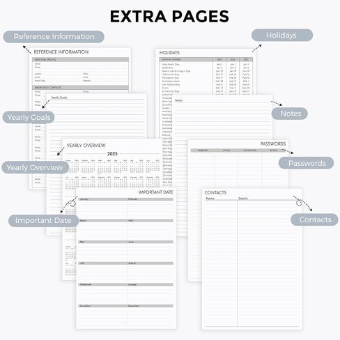 SKYDUE Appointment Book 2025-2026, Academic Hourly Planner from July 2025 - June 2026, 8.5" X 11" Weekly & Monthly Schedule Planner with 15-Minute Interval- Perfect for Daily Planning in Saudi Arabia