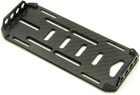 RC Battery Mount Plate, Carbon Fiber Battery Tray Protection Plate Black Battery Mounting Plate for Axial SCX10 CC01 F350 D90 1/10 RC Crawler Car Upgrades Accessories (Black) in Saudi Arabia