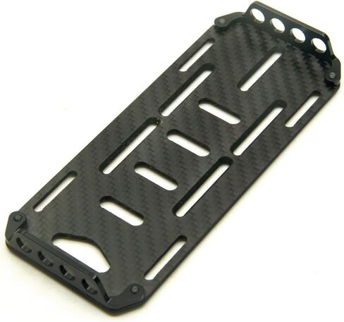 RC Battery Mount Plate, Carbon Fiber Battery Tray Protection Plate Black Battery Mounting Plate for Axial SCX10 CC01 F350 D90 1/10 RC Crawler Car Upgrades Accessories (Black) in Saudi Arabia