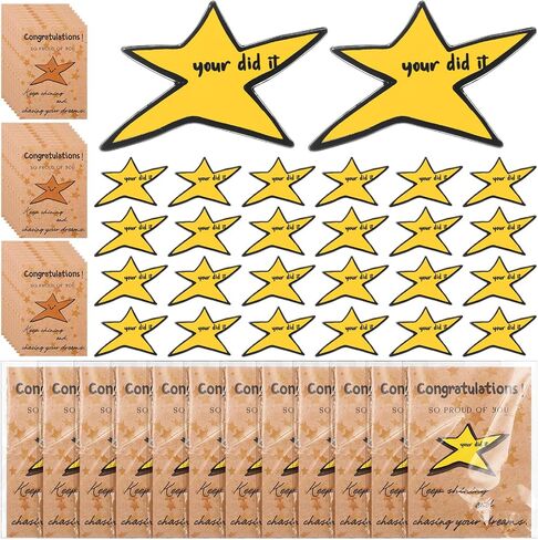 Yinkin 12 Pcs Employee Appreciation Funny Pins Bulk Star Inspirational Meme Enamel Lapel Brooches Your Did It Favors with Cards for Friends Coworkers Staff Team Teachers Students Nurses Volunteers in Saudi Arabia