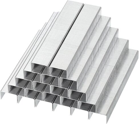 PATIKIL 23/8 Staples for Stapler, 2Box 2000pcs 5/16" Leg Length Standard Flat Clinch Chisel Point Staples Jam-Free for Office Desktop Home Supplies, Silver in Kuwait