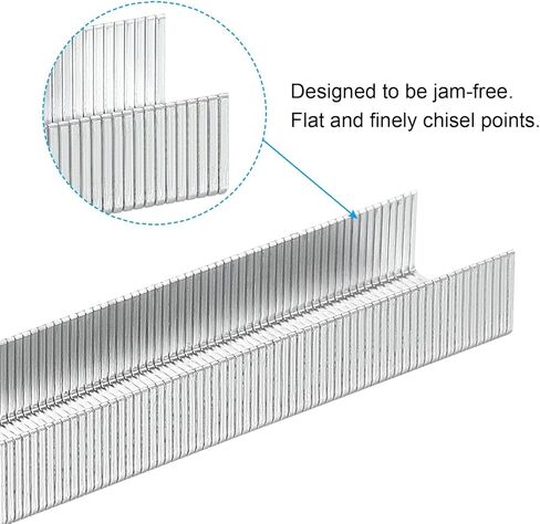 PATIKIL 23/8 Staples for Stapler, 2Box 2000pcs 5/16" Leg Length Standard Flat Clinch Chisel Point Staples Jam-Free for Office Desktop Home Supplies, Silver in Kuwait