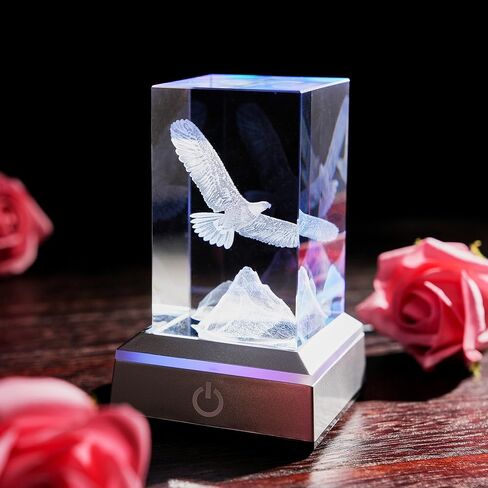 3D Dolphin Heart Crystal Ball Night Lights & Figurines - Snow Globe Sphere Paperweight with LED Base, Home Office Decor Gifts for Women, Girls, Couples on Birthday, Mothers Day, Wedding - 3.15"/8CM in Kuwait
