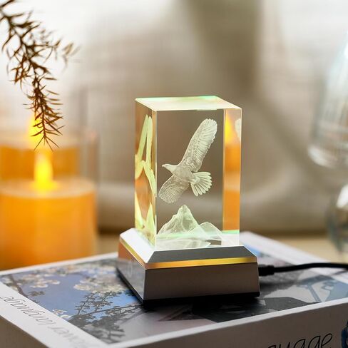3D Dolphin Heart Crystal Ball Night Lights & Figurines - Snow Globe Sphere Paperweight with LED Base, Home Office Decor Gifts for Women, Girls, Couples on Birthday, Mothers Day, Wedding - 3.15"/8CM in Kuwait