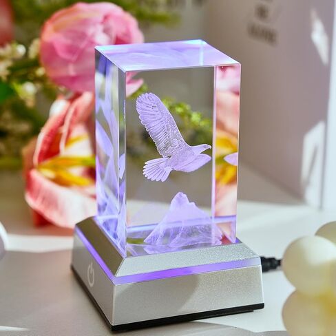 3D Dolphin Heart Crystal Ball Night Lights & Figurines - Snow Globe Sphere Paperweight with LED Base, Home Office Decor Gifts for Women, Girls, Couples on Birthday, Mothers Day, Wedding - 3.15"/8CM in Kuwait