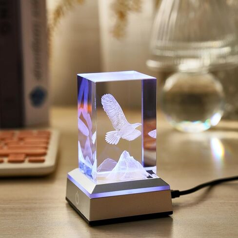 3D Dolphin Heart Crystal Ball Night Lights & Figurines - Snow Globe Sphere Paperweight with LED Base, Home Office Decor Gifts for Women, Girls, Couples on Birthday, Mothers Day, Wedding - 3.15"/8CM in Kuwait