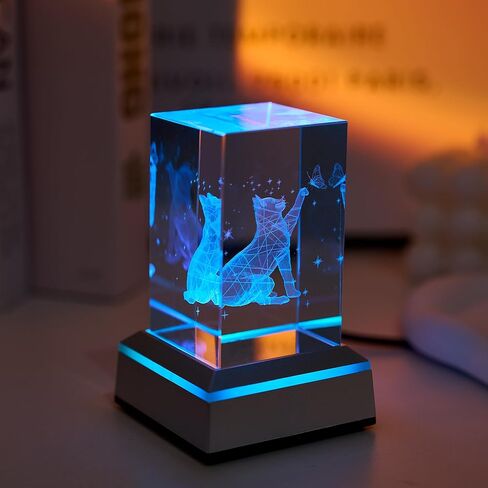 3D Dolphin Heart Crystal Ball Night Lights & Figurines - Snow Globe Sphere Paperweight with LED Base, Home Office Decor Gifts for Women, Girls, Couples on Birthday, Mothers Day, Wedding - 3.15"/8CM in Kuwait