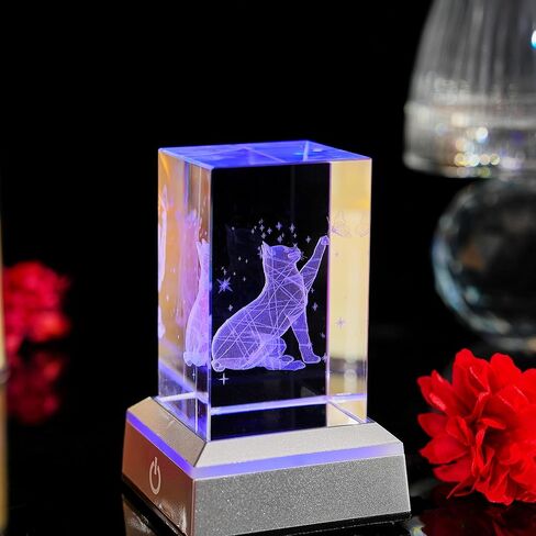 3D Dolphin Heart Crystal Ball Night Lights & Figurines - Snow Globe Sphere Paperweight with LED Base, Home Office Decor Gifts for Women, Girls, Couples on Birthday, Mothers Day, Wedding - 3.15"/8CM in Kuwait