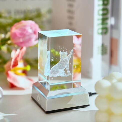 3D Dolphin Heart Crystal Ball Night Lights & Figurines - Snow Globe Sphere Paperweight with LED Base, Home Office Decor Gifts for Women, Girls, Couples on Birthday, Mothers Day, Wedding - 3.15"/8CM in Kuwait