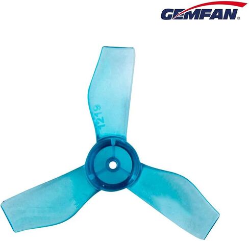 Gemfan 31mm 1219 3-Blade Propellers with 1.0 mm Center Hole for Micro Tiny Whoop FPV Racing Quadcopter (Blue & Red, 16pcs - 8CW 8CCW) in Kuwait