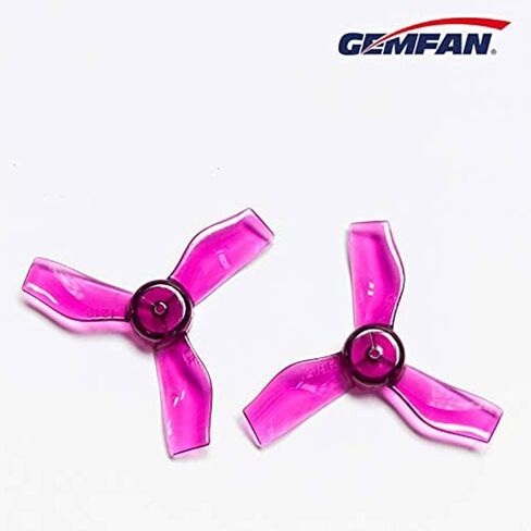 Gemfan 31mm 1219 3-Blade Propellers with 1.0 mm Center Hole for Micro Tiny Whoop FPV Racing Quadcopter (Blue & Red, 16pcs - 8CW 8CCW) in Kuwait