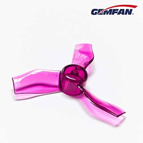 Gemfan 31mm 1219 3-Blade Propellers with 1.0 mm Center Hole for Micro Tiny Whoop FPV Racing Quadcopter (Blue & Red, 16pcs - 8CW 8CCW) in Kuwait