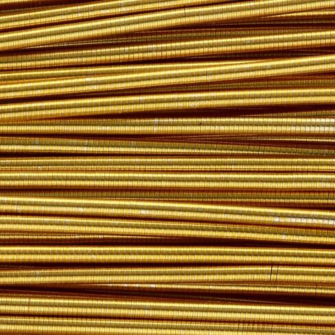 The Beadsmith French Wire – Silver Color – Size Medium (.9mm Diameter) – 14 Inches, Bullion, Gimp – Use to Conceal Beading Wire Next to Crimps and Clasps in Kuwait