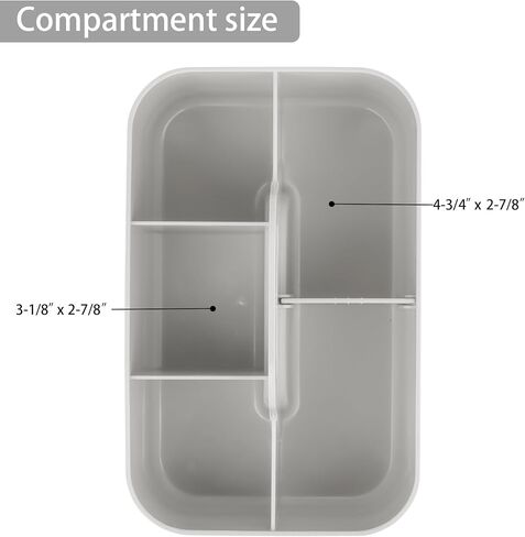 Tiawudi 2 Pack Caddy مع مقبض ، وعلبة بلاستيكية محمولة ، وتخزين للتنظيف ، والاستحمام ، والمكياج ، والفن ، والحرف ، والقرطاسية ، والفصول الدراسية والمكتب ، ومنظم حمل ، in Kuwait