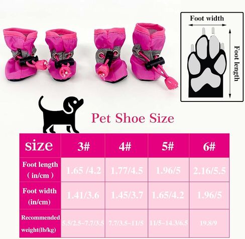 Dog Boots for Small Medium Large Dogs with Reflective Strap, Anti-Slip Dog Shoes for Hot Pavement, Dog Booties and Paw Protectors for Cat Pet Doggie Hiking Hardwood Indoor Outdoor (Black 6) in Saudi Arabia
