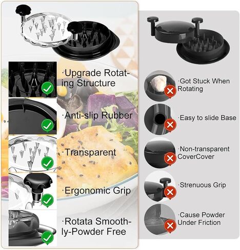 Chicken Shredder Tool, Anti-Slip Handle, Diamond Design, BPA-Free, Black, Meat Shredder, Dishwasher Safe in Kuwait