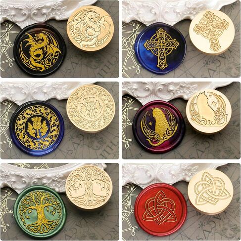 طقم ختم Swangsa Celtic Wax Seal مع حبات شمع الختم 450pcs ، 2 الأقلام والملعقة لحفل الزفاف ، الدعوات ، البطاقات ، المغلف ، عيد الميلاد in Kuwait