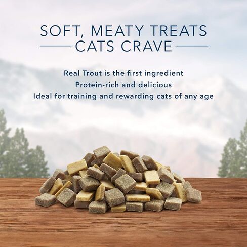 Blue Buffalo Wilderness Grain Free Soft-Moist Cat Treats, Chicken & Trout 2-oz Bag (Pack of 2) in Saudi Arabia