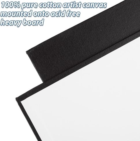 24 Pack 11x14 Inch Black Canvases for Painting Canvas Panels Cotton Canvas Board for Oil Acrylic Painting in Saudi Arabia