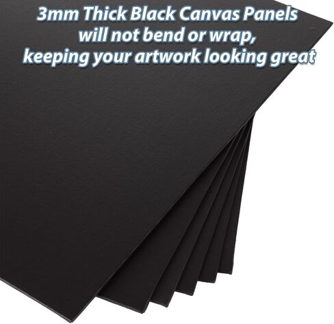 24 Pack 11x14 Inch Black Canvases for Painting Canvas Panels Cotton Canvas Board for Oil Acrylic Painting in Saudi Arabia
