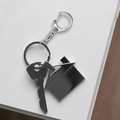 Roctee 50 Pcs Key Clasps Kit Metallic Black, Swivel Keychain Clip Lanyard Snap Hook, Lobster Claw Clasp Key Chain for DIY Crafts in Kuwait