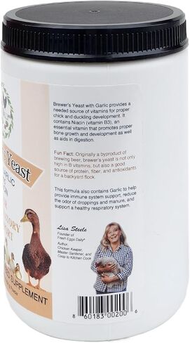 Fresh Eggs Daily Brewer's Yeast with Garlic Powder and Niacin for Ducks Feed Supplement Vitamins for Backyard Chickens 5LB in Kuwait