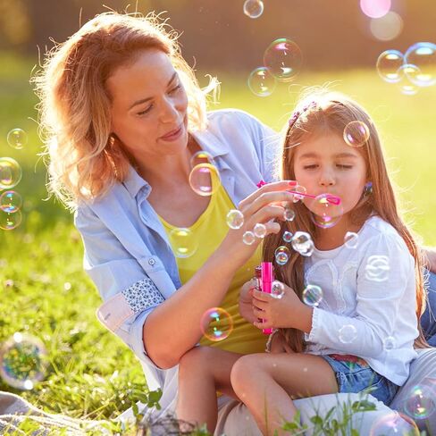 Bubble Wand, 400 Pcs Mini Bubble Wands Bulk in 10 Colors, Bubble Easter Halloween Party Favors for Kids, Summer Toys, Indoor Outdoor Activity, Themed Birthday, Wedding, for Girls & Boys in Saudi Arabia