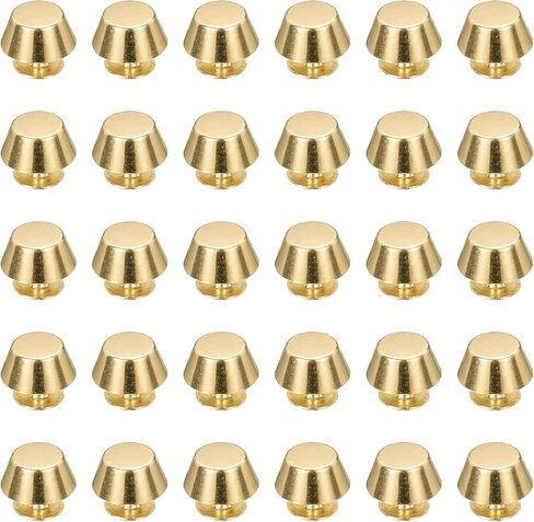 UXCELL 30 PCS برغي الظهر مسامير 12 مم قدم مسطح رأس أزرار معدنية مسطحة حقيبة اليد محفظة زواج زر حزام زر الأسطح لأكياس حزام ملابس جلدية ديي ، الذهب/الأسود/الفضة in Kuwait