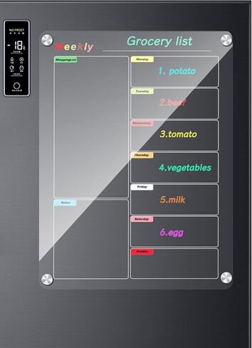 Acrylic Magnetic Calendar for Refrigerator, 12"x16" Clear Fridge Calendar Dry Erase Planning Boards Weekly Planner in Saudi Arabia