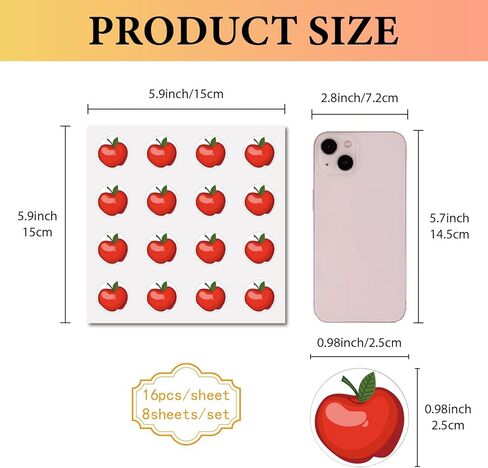 CREATCABIN 128Pcs Small Rose Stickers Red Flower Plastic Decal Self-Adhesive Waterproof Sticker Round Bulk Dot Stickers for Water Bottles Planner DIY Crafts Laptop Junk Journal Collage 2.5x2.5cm in Kuwait