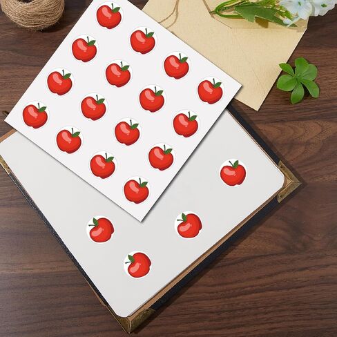 CREATCABIN 128Pcs Small Rose Stickers Red Flower Plastic Decal Self-Adhesive Waterproof Sticker Round Bulk Dot Stickers for Water Bottles Planner DIY Crafts Laptop Junk Journal Collage 2.5x2.5cm in Kuwait