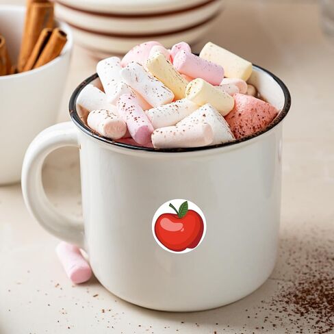 CREATCABIN 128Pcs Small Rose Stickers Red Flower Plastic Decal Self-Adhesive Waterproof Sticker Round Bulk Dot Stickers for Water Bottles Planner DIY Crafts Laptop Junk Journal Collage 2.5x2.5cm in Kuwait