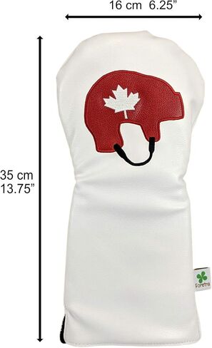 Foretra - Limited Edition Hockey Helmet Canada Hybrid Headcover - Tour Quality Golf Club Cover - Style and Customize Your Golf Bag in Kuwait