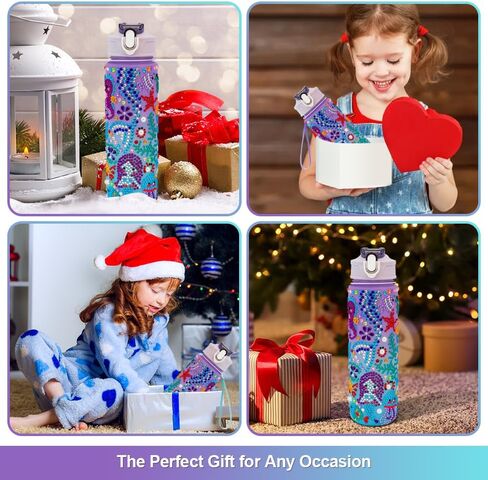 Easter Basket Stuffers for Kids Girls, Easter Gifts for Girls, Easter Gifts for Kids, Decorate Your Own Water Bottle Kits for Girls, Gifts for 5 6 7 8 9 10 Year Old Girls, Girls Toys Age 6-8 in Saudi Arabia