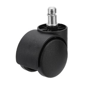 PATIKIL 2 Inch Office Chair Wheel Replacement, Desk Chair Wheels with 7/16" x 7/8" Quite Rolling Caster Wheels 110 Lbs Per Wheel for Wood Floors Carpet, Black