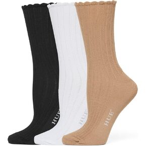 HUE Women's Scalloped Pointelle Sock