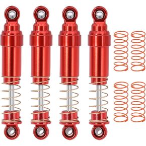 Trx4m 52mm الألومنيوم Big Bore Shocks امتصاص مع النفط المملوءة بالزيت لمدة 1/18 RC Crawler Car Trx-4M Bronco Defender Part (Titanium 4pcs)