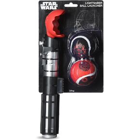 حرب النجوم من أجل الحيوانات الأليفة Lightsaber Ball Launcher للكلاب - دارث فيدر تحت عنوان قابلة للرسول مع كرات التنس ، تطلق ما يصل إلى 150 قدم