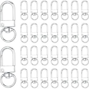 ouligay 50 pcs clow claw clasps for keychains ، مقاطع الحبل المعدني ، خطافات سلسلة مفاتيح ، خطاف خطاب دوارة ، خطاف سلسلة المفاتيح ، لصنع المجوهر