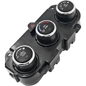 P68186217AC AC Heater Climate Control Unit for 2013-2016 Dodge Ram 1500 2500 3500 Auto AC Heater Temp Climate Control 7 Gears with Rear Defrost Replace# P68268190AA P68239170AA P68268189AA