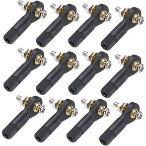 uxcell m3xl29mm قضبان الكرة end end ball مفصل التوجيه توجيه ربط ربطة عنق لطراز RC مع المسمار والجوز 20pcs