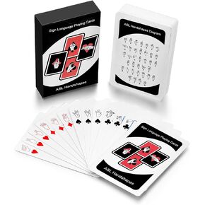 تعلم ASL بسرعة! بطاقات Flash American Language Language و Play Cards - لعبة بطاقات ممتعة للمبتدئين ، مثالية للفصح أو الفصول الدراسية أو المرح العائلي | هدايا ASL