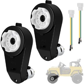 2PCS 12V 40000RPM علبة التروس مع محرك عالي العزم 12V DC للأطفال ركوب السيارات على سيارة UTV UTV ATV محرك كهربائي مع صندوق تروس عالي السرعة RS550 DC Match kid ’s kid on Toys Associory