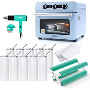 PYD LIFE 25 L تسامي الفرن تسامي باقة BENGINERS KIT BUNDLE مع 20 أوقية تسامي البهلوان ، CAPBLY CURDLE ، تقلص أفلام التفاف ومقبض حرارة قابلة للطي قابلة للطي